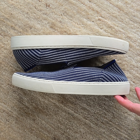 Rothy's Original Slip On Sneaker - Riviera Pinstripe - Picture 8 of 8